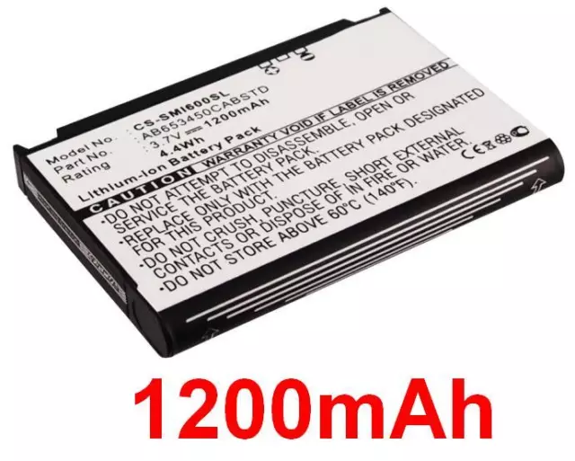 Batterie 1200mAh type AB653450CABSTD Pour Samsung SGH-I600V