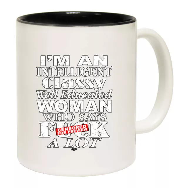 Im An Intelligent Classy GIFT BOXED Funny Mugs Novelty Coffee Mug Cup