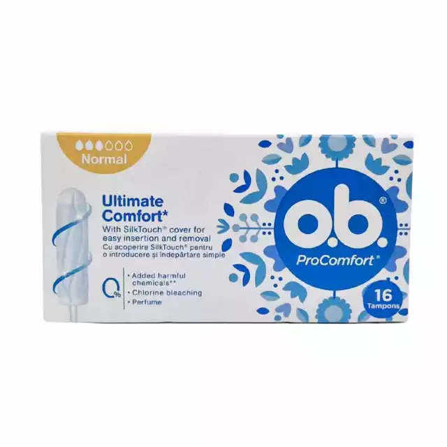 O.B. ProComfort Tampons Normal with SilkTouch 16 PCS