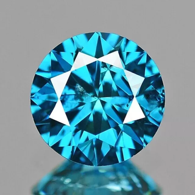 Sky Blue Certified Natural Diamond 12 mm Round Cut D VVS1 +1 Free Gift