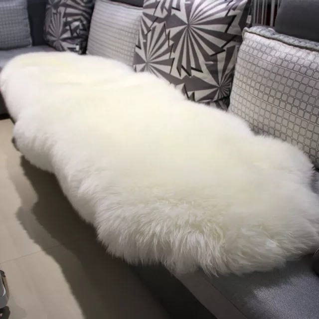 150-180CM Large Soft Fluffy Faux Fur Sheepskin Rugs Warm Floor Carpet Mat Decor