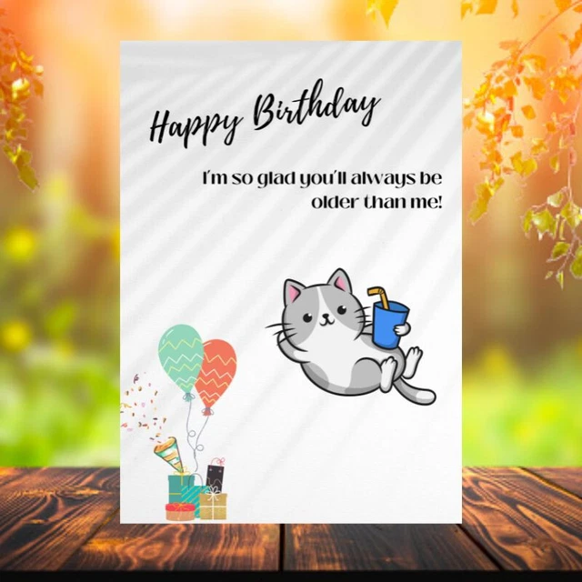 Humorous 50th 60th Birthday Card For Friends, Funny Birthday Card For Men Women, Hilarious - View #9