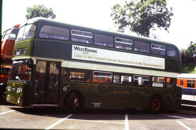 West Riding Line 35MM ORIGINAL COLOUR Bus Slide Preserved West Riding Daimler Fleetline ...