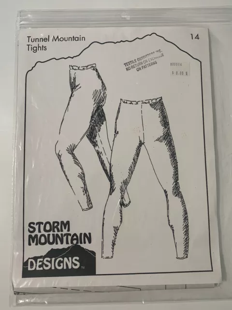 Storm Mountain 14 Tunnel Mountain Tights Base Layer Active Sewing Pattern XS-XXL