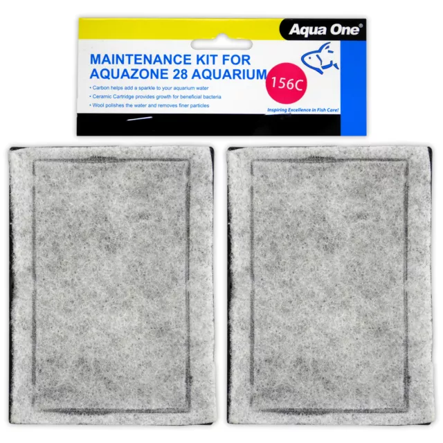 Aqua One Aquavue 380 Carbon & Ceramic Cartridge 156C Filter Media Aquarium Fish