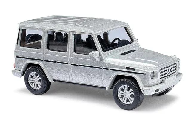 Busch HO Scale 2008 Mercedes-Benz G-Klasse SUV - Assembled - Metallic Silver