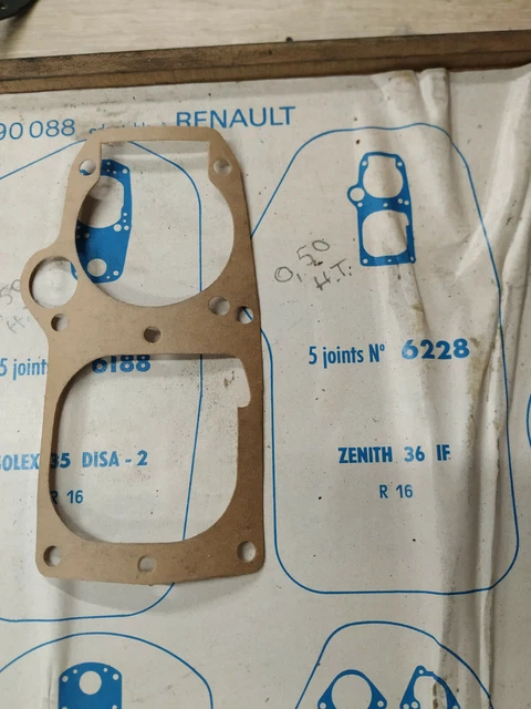 Joint De Bride Carburateur Zenith 36 IF Pour Renault 16 - Pièce Neuve Pour Collection/restauration