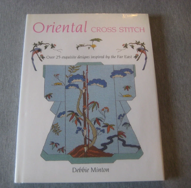 Craft BOOK Cross-Stitch Oriental Designs Asian Far East Dragon Women Florals CBX