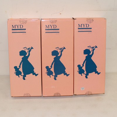 Lot of Three (3) Marian Yu Design Porcelain Dolls, 16" w/ Boxes and CoAs