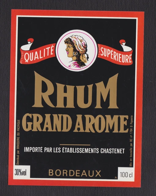 ANCIENNE ÉTIQUETTE Alcool France BN122788 Rhum P. Lambert Martinique