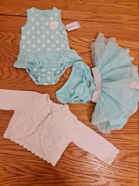 BABY GIRL CLOTHES BUNDLE 9-12 MONTHS , NEW WITH TAGS , 4 items