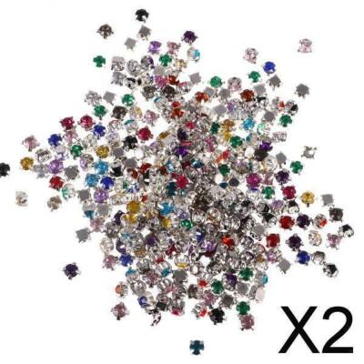 Varie Forme Colorati 1782 Pezzi Acrilico Strass autoadesivi Hoiny Brillantini autoadesivi 14 Fogli Gemme di Cristallo da incollare per Gioielli 