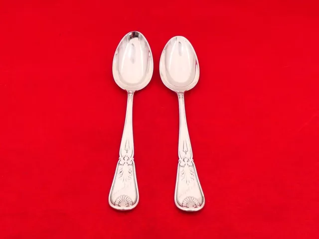 Pair of Vintage Gorham Sterling Silver Kings I Heavy Teaspoons YO-28