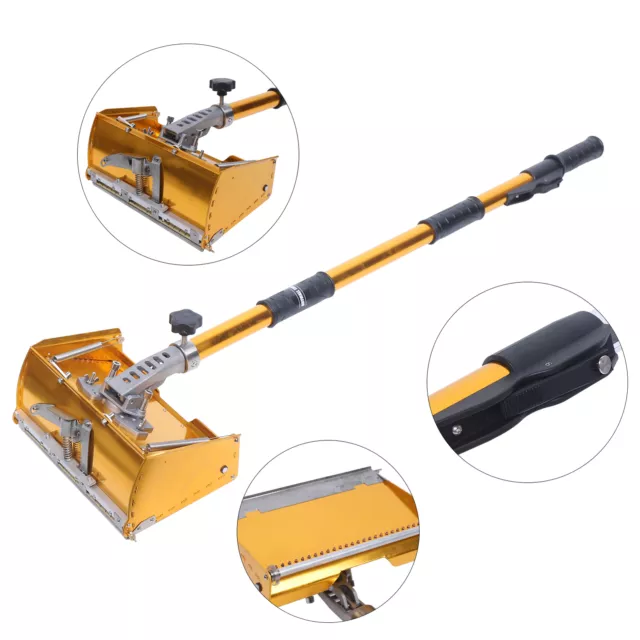 Drywall Taping Tools 9.8'Flat Finish Box Set with 40'-64'' Extendable Handle HOT