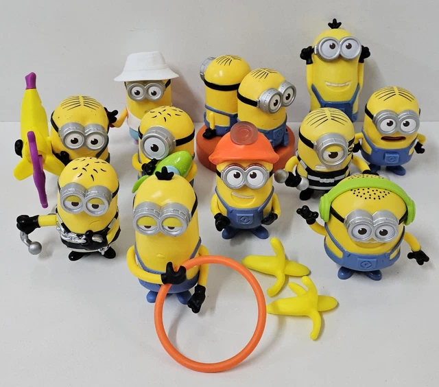 11X MINIONS DESPICABLE Me McDonalds Happy Meal Toys 2017 Banana Flipper 