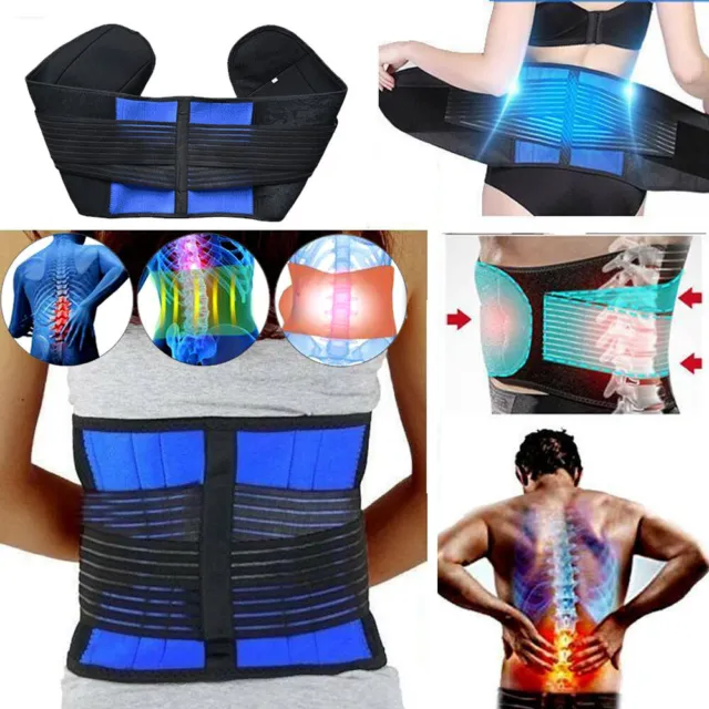 Adjustable Lower Back Brace Lumbar Support Waist Belt for Men Women Pain Relief