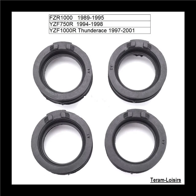 Manchons Anti-poussière GOOFIT Pour Collecteur D'admission - Lot De 4 - Compatible Yamaha XJ900/XJ900F (1983-1984, 1991-1994)