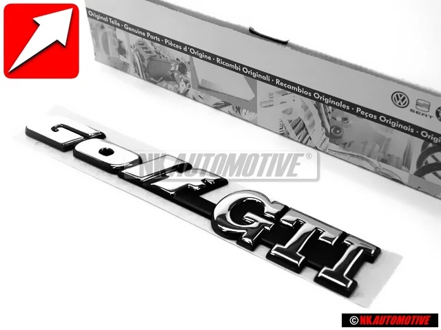 Genuine VW GOLF GTI Rear Boot Badge Emblem Chrome - 1H6853687ADZ10