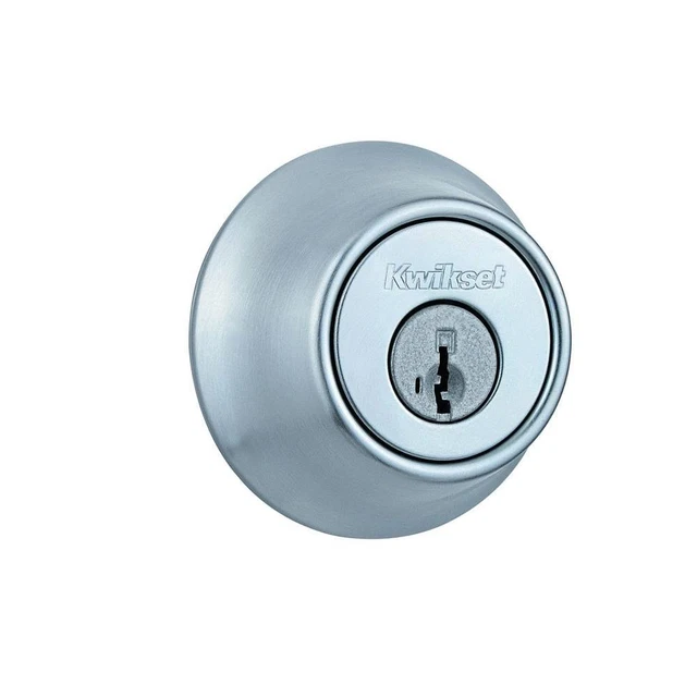 Kwikset 2-Cylinder Deadbolt Lock Satin Nickel Model 665 26D CP RCAL RCS K6 V1