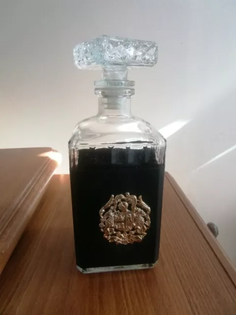 Ancienne Carafe Whisky  En Verre Vintage Bon Etat 