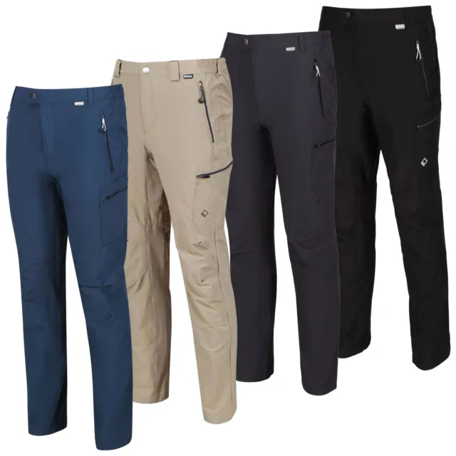 Regatta Mens Highton Trousers Stretch Walking Pants Water Repellent UV Protect