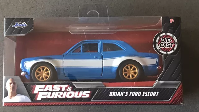 JADA Fast & Furious Brians Ford Escort Blue 1-32 Diecast model