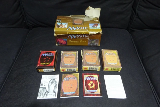 MTG - REVISED Unlimited Starter Empty Box Pack Job Lot - Rulebook 26.69 -  PicClick UK