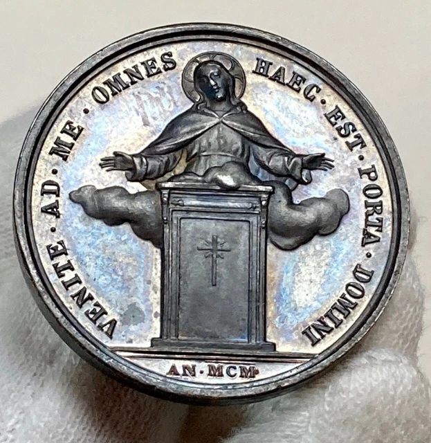 1900 Vatican Medal by BIANCHI - Pope Leo XIII 22nd anniversary - STUNNING TONE!!