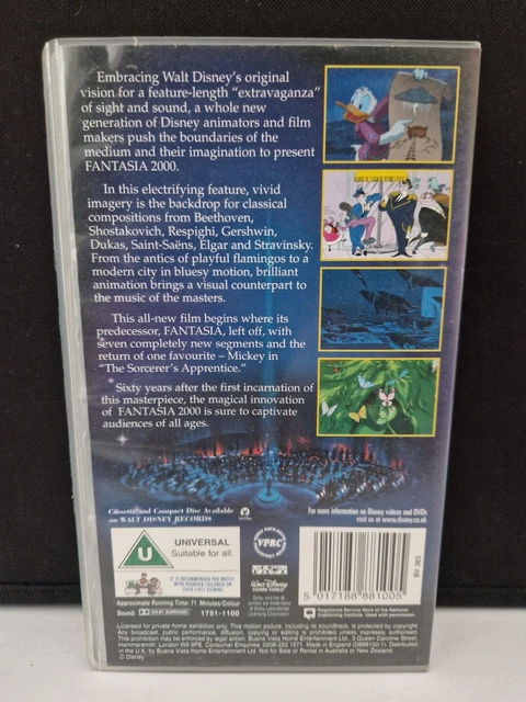 FANTASIA 2000 - Walt Disney - PAL VHS Video Tape (A140) £2.99 - PicClick UK