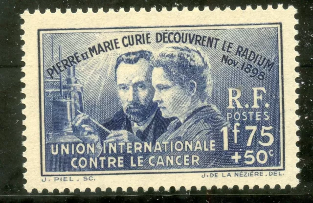 Stamp / Timbre France Neuf N° 402 ** Pierre Et Marie Curie Cote + 27 €