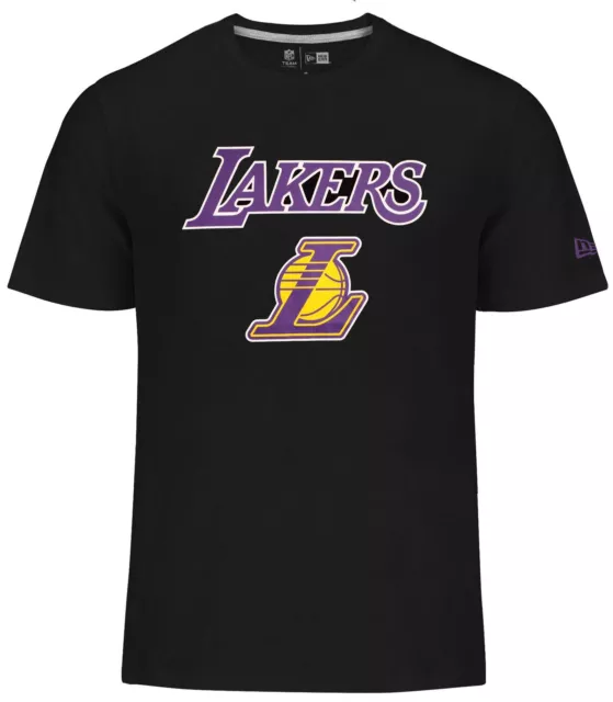 New Era - NBA Los Angeles Lakers Team Logo T-Shirt - Schwarz
