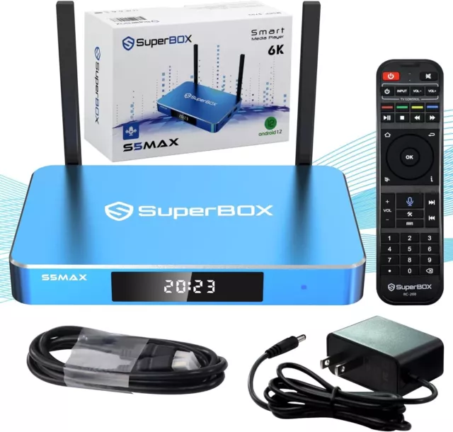 Latest SuperBox S5 MAX 2024 Super Smart Super Fast TV Box 4GB RAM + 64GB