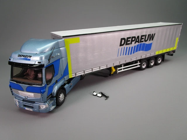 DAF XG REMORQUE TAUTLINER TRANSPORTS AUVRAY ELIGOR 1/43 Réf 118683 - La Boutique D'ALAIN