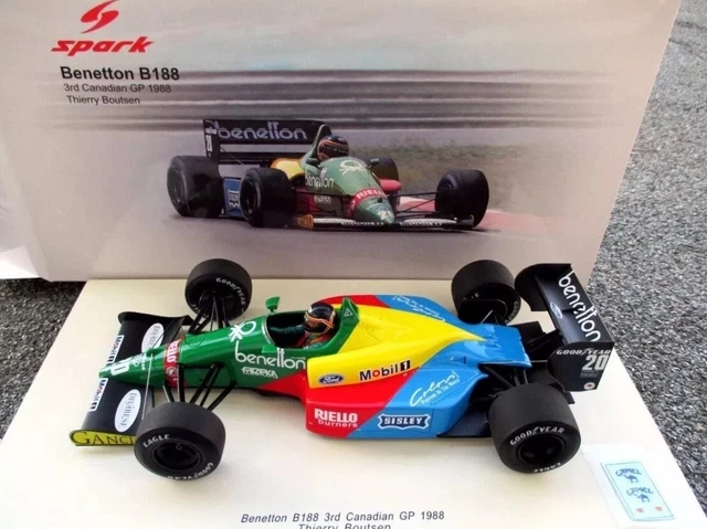 SPARK 1/18 BENETTON Ford B188 Thierry Boutsen 3rd Canadian GP 1988