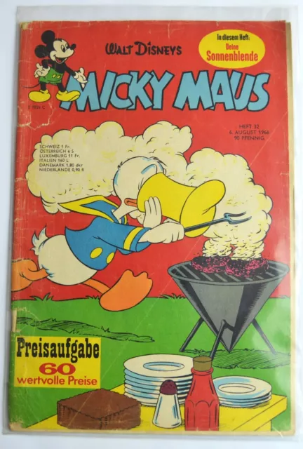 Micky Maus 1966/32 Originalheft vom 6.8.66