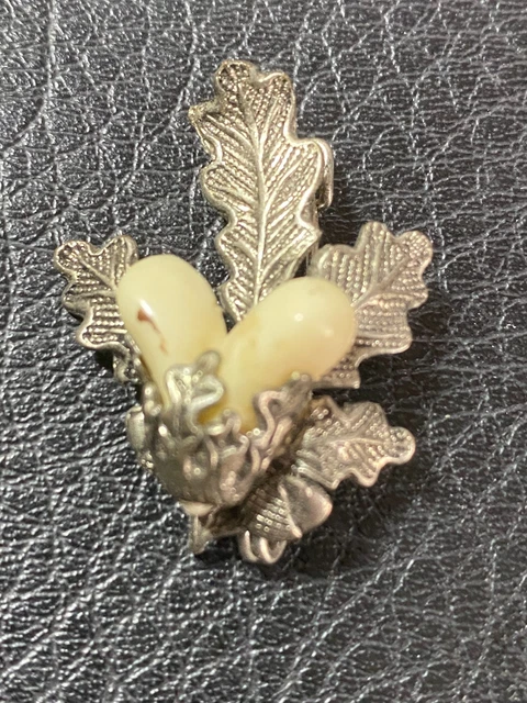 Broche Ancienne En Argent – Dent De Biche – Trophée De Vénerie Vintage