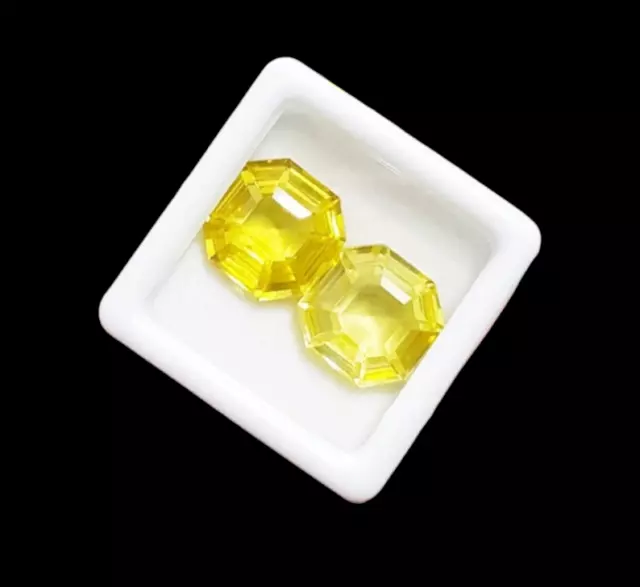 Natural Faceted Yellow Sapphire 20-22 Carat Approx Cushion Cut Gemstone