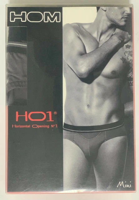 HOM SLIP MINI Homme Gris Taille 4 Avec Ouverture Ho1 Neuf EUR 10