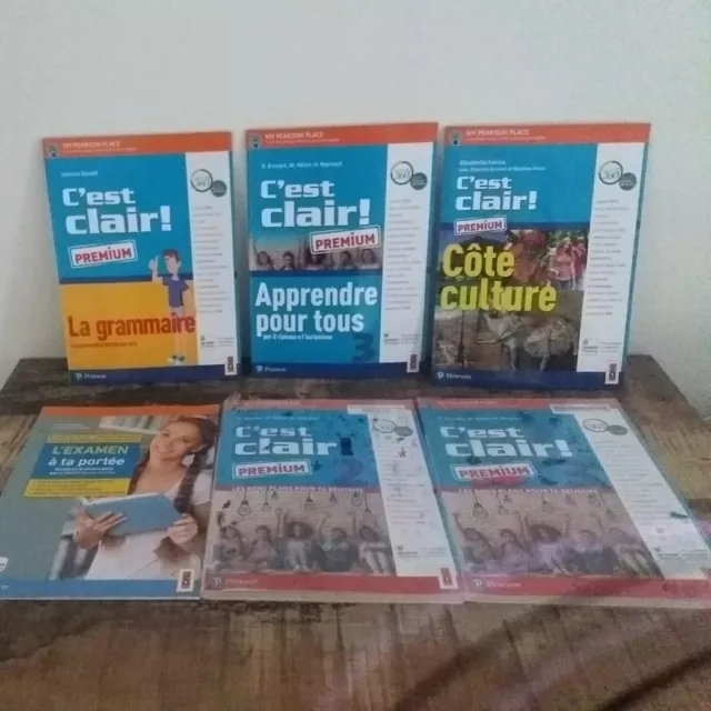 Libri di testo scolastici C'est Clair Vol 2 e 3 con Dvd+grammatica e cultura