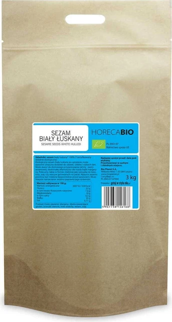 SÉSAME BLANC PELÉ BIO 3 kg - HORECA