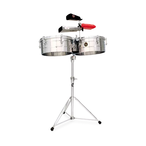 Latin Percussion 14-15” Tito Puente Timbales - Steel