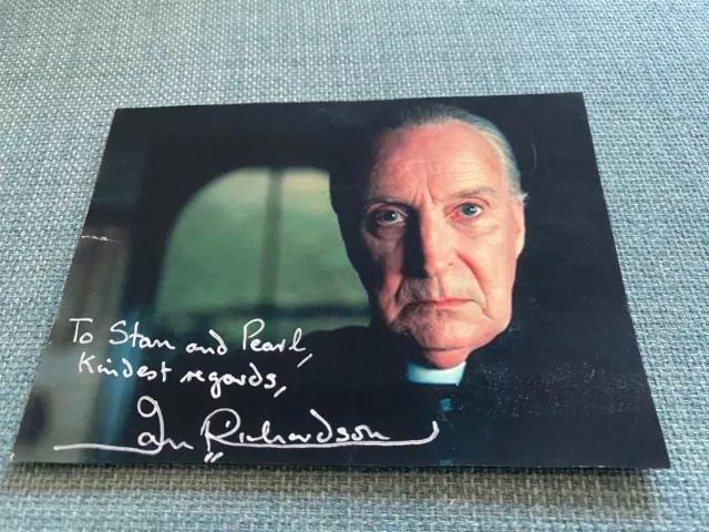 Ian Richardson signed photo