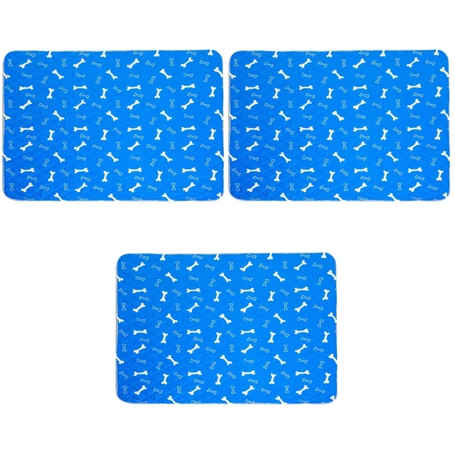 3 piezas almohadillas de orina lavables almohadillas para cachorros almohadillas de entrenamiento para cachorros