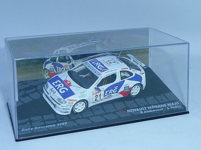 Miniature Vitesse Renault Megane Maxi Rallye Sopete 1997 – Bleue – 1/43 – France