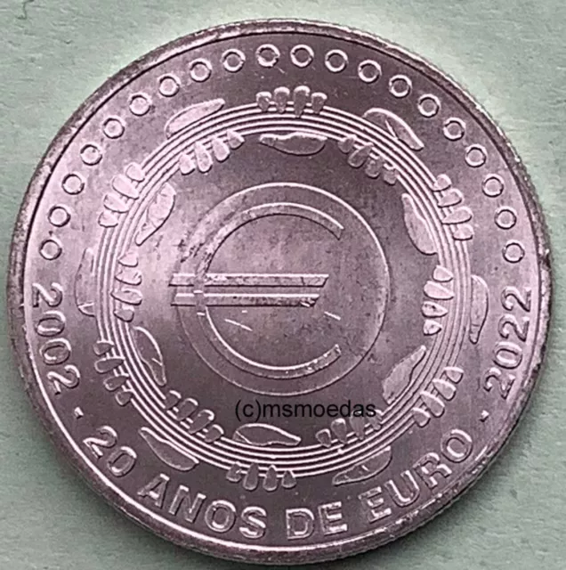 Portugal 5 Euro 20 Jahre Euro 2022 Sondermünze Euromünze coin moedas