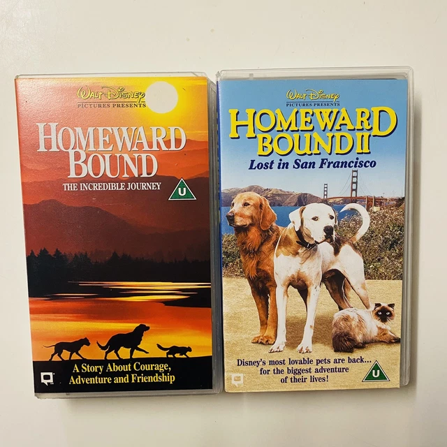 HOMEWARD BOUND THE Incredible Journey VHS & Homeward Bound 2 VHS Disney ...