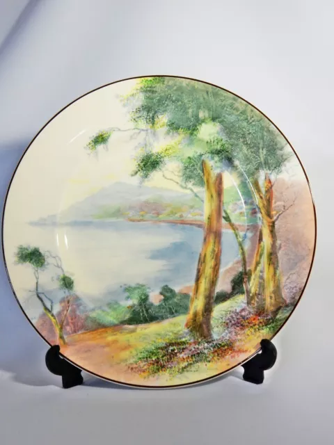 Antique Art Deco Royal Doulton Scene at Lorne Display Serving Plate Dish D6310