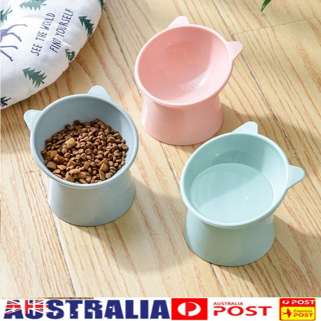 Feeder Bowl Dish Puppy Dog Pet Cat Litter Food Feeding Weaning Elevated Bowls