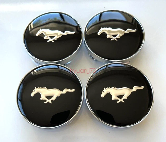 SET OF 4 Wheel Rim Center Hub Caps For Ford Mustang GT Running Horse