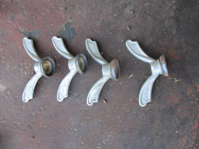 Paire Écrous Papillon Alu VAE Visse 8mm Pour Vélo Ancien - Cyclotourisme NOS